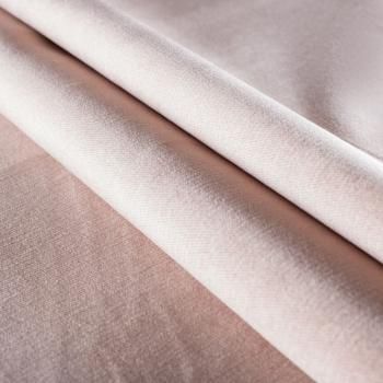 Ткань мебельная бархат 22-02-00789 пудровый однотонный