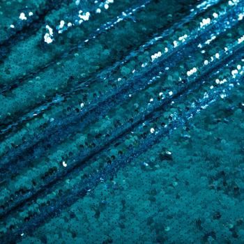 Пайетки на сетке 055-16844 бирюзово-голубой