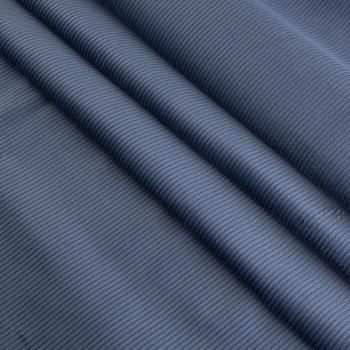 Вельвет стрейч 008-20780 серо-голубой однотонный