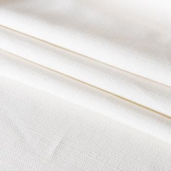 Ткань портьерная лен h-300 см 05-02-11511 молочный однотонный