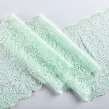 Кружево эластичное 170 мм Ф01-0075 зеленая мята