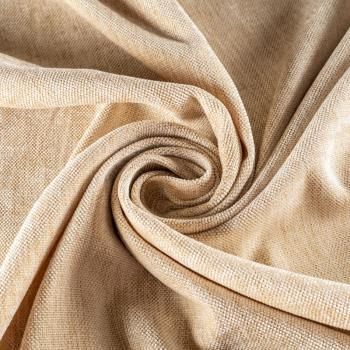 Ткань портьерная шенилл h-300 см 21-02-00074 белый песок однотонный