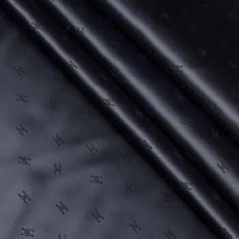 Ткань подкладочная 045-20864 черный жаккардовый