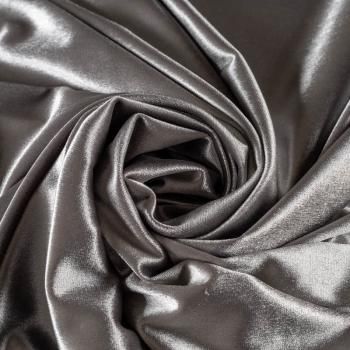 Бархат-лайкра К33-763 серебристо-серый однотонный