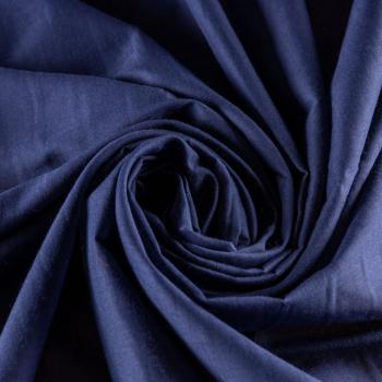 Хлопок-вуаль К28-409 черно-синий однотонный