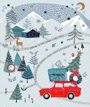 Дорожка декоративная 063-11020 голубой принтованный