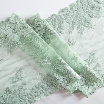 Кружево эластичное 270 мм Ф01-0082 светло-салатовый