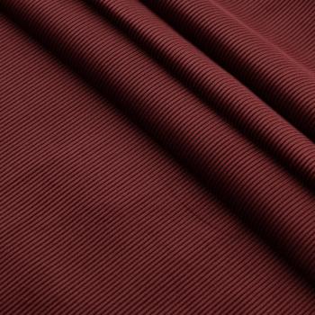 Вельвет стрейч 008-20781 вишневый однотонный