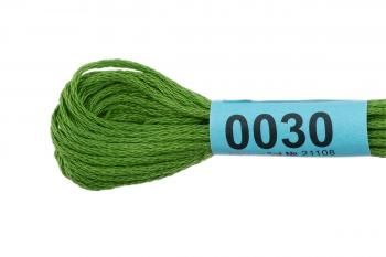 Нитки для вышивания Gamma мулине 8 м 0030 травяной