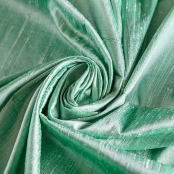 Дикий шелк 016-04901 мятно-зеленый однотонный