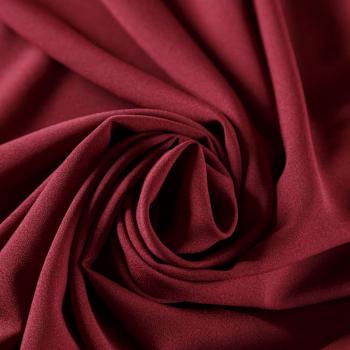 Крепдешин синтетический 029-07364 бордовый однотонный