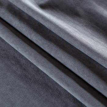 Ткань мебельная микровелюр 22-02-08970 серебристый однотонный