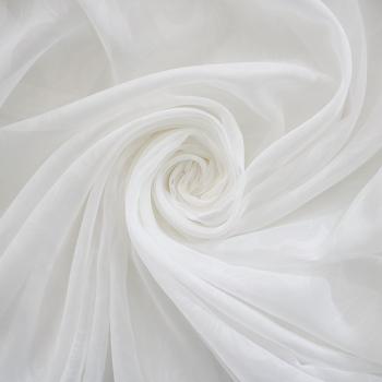 Тюль капрон с утяжелителем h-300 см 529-03-01 белый однотонный