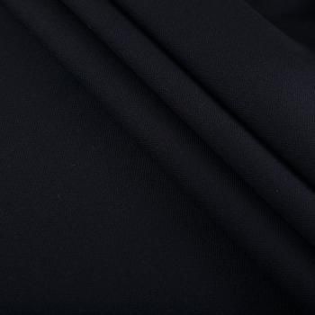 Креп шерстяной 026-06247 черный однотонный