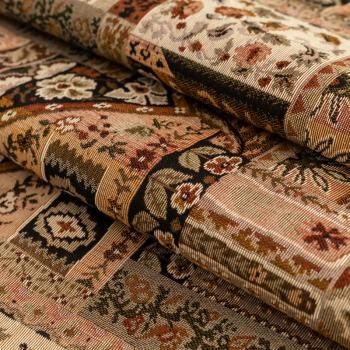 Гобелен гостиный 513-02-07 коричнево-серый печворк