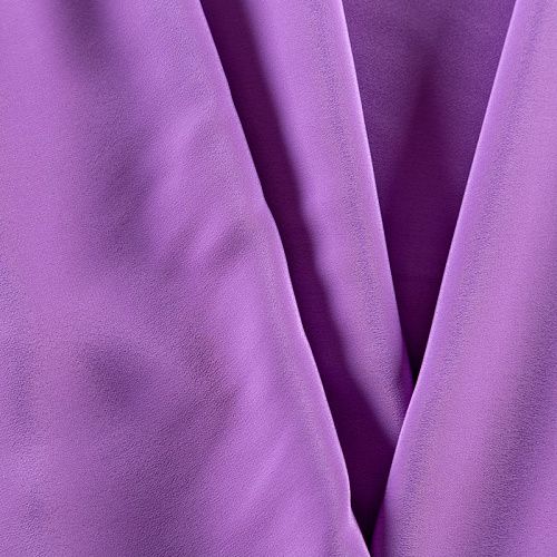 Крепдешин натуральный 028-09449 сиреневый однотонный