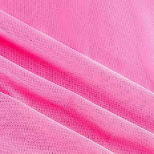 Сетка трикотажная К33-515 ярко-розовый однотонный