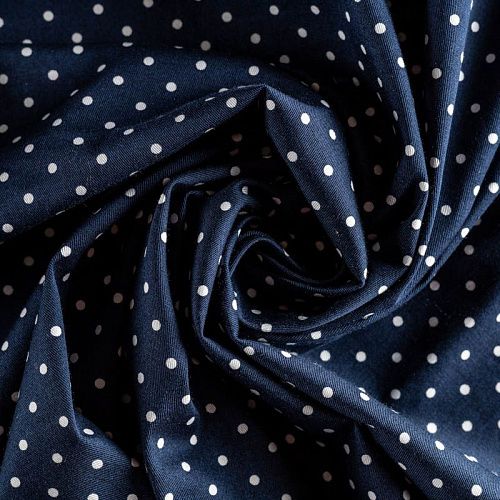 Коттон К36-074 темно-синий принтованный