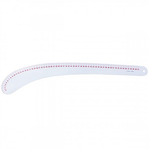 Лекало портновское 2 мм 58,7х7 см LUR-01