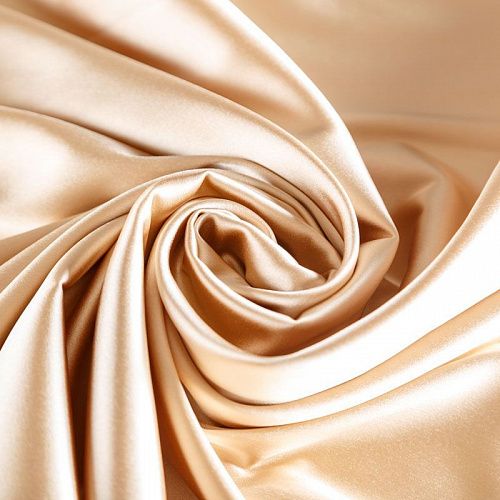 Сатин стрейч 001-07047 телесный однотонный