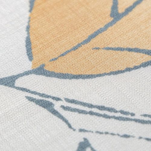 Тюль лен Т477-01-36 молочный принтованный