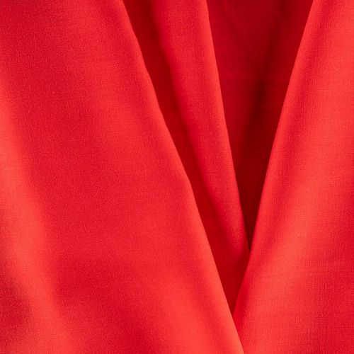 Штапель К33-272 маково-красный однотонный