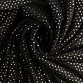 Трикотаж с люрексом К33-531 черный однотонный
