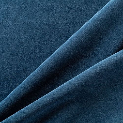 Ткань портьерная бархат h-315 см 09-02-00041 океанский синий однотонный