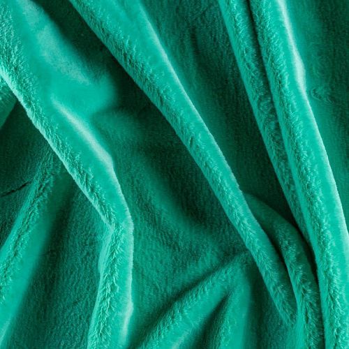 Мех искусственный К31-096 бриллиантовая зелень однотонный