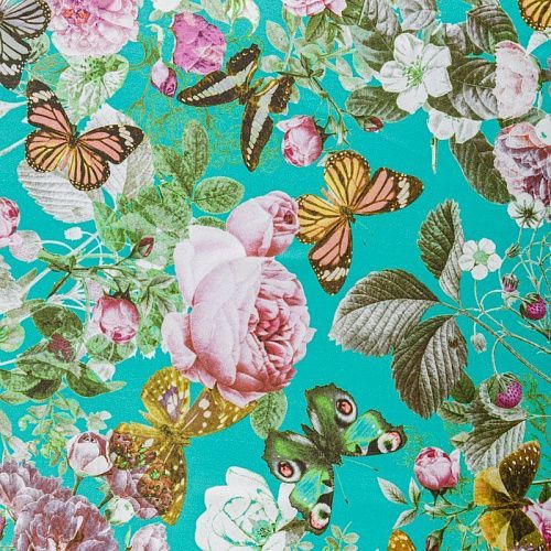 Лайкра 005-05962 зеленый принтованный