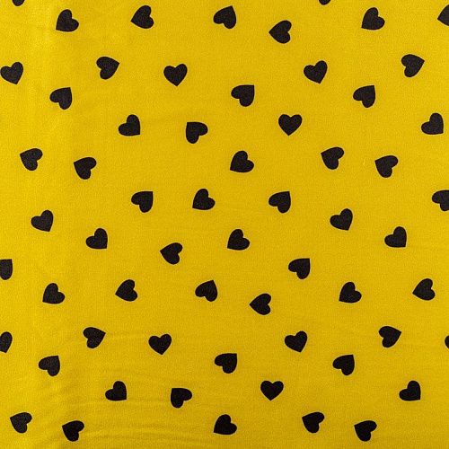 Шелк натуральный К27-200 желтый принтованный