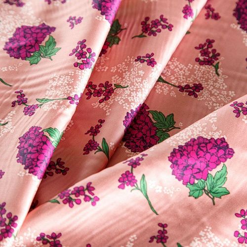 Хлопок 063-02044 пудрово-розовый принтованный