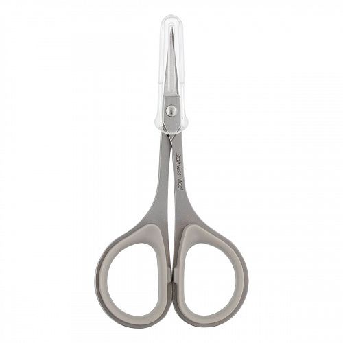 Ножницы Gamma для рукоделия 89 мм с прорезиненными ручками ROS-04 серый