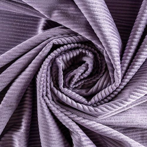 Вельвет К30-132 пепельно-фиолетовый однотонный