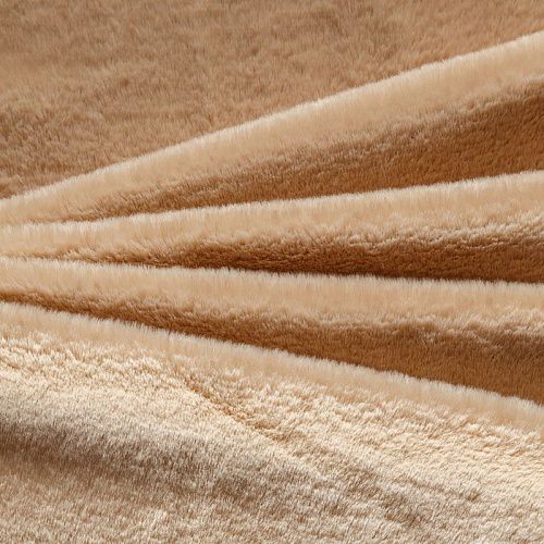 Мех искусственный 037-04418 кремовый однотонный