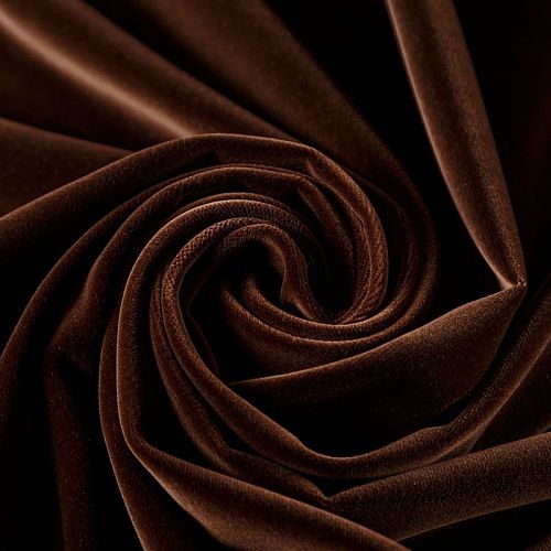 Бархат 002-06320 молочный шоколад однотонный