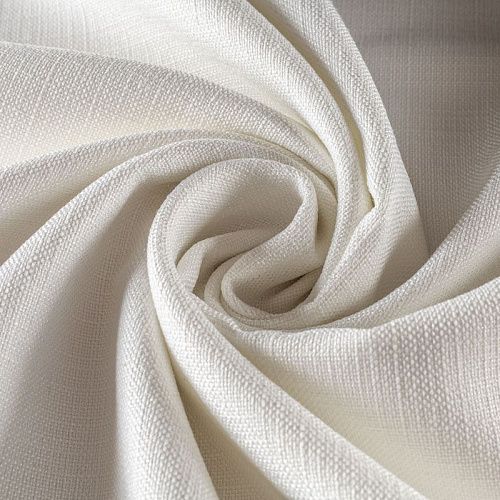 Ткань портьерная лен h-295 см 05-02-00479 белый однотонный