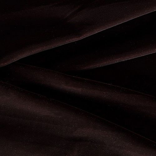 Бархат 002-04355 горький шоколад однотонный