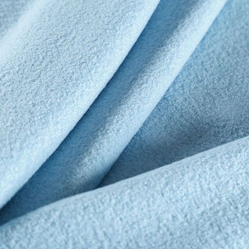 Букле 006-06424 голубой однотонный