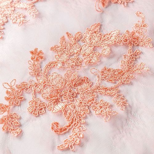 Гипюр К05-0047 лососевый