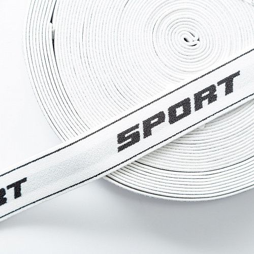 Резинка декоративная 30 мм 582765 белый