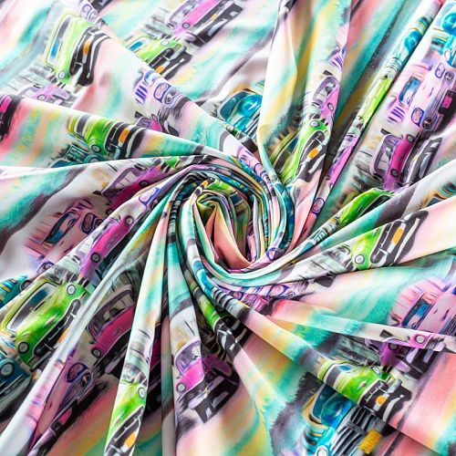 Лайкра 005-01247 мультиколор принтованный