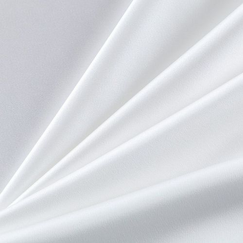 Сатин стрейч 001-09712 молочный однотонный