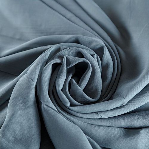 Шифон К28-824 серый однотонный