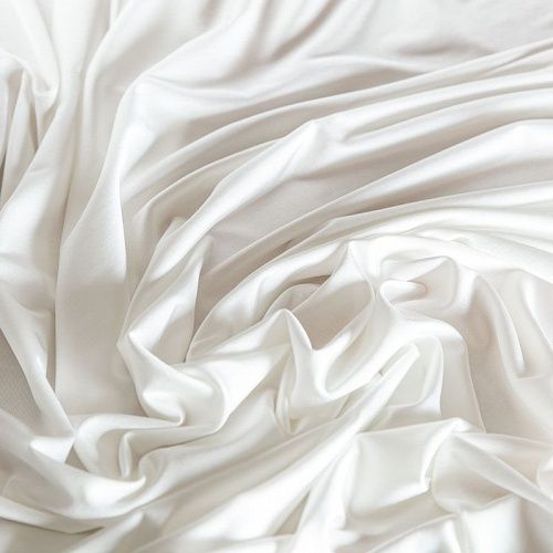 Трикотаж 056-07307 молочный однотонный