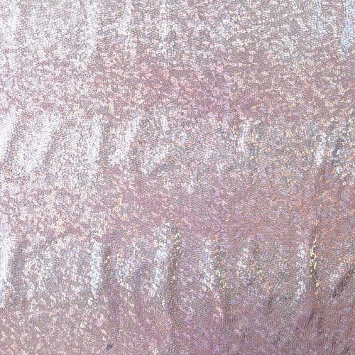 Трикотаж лазер 034-09238 серебристо-розовый