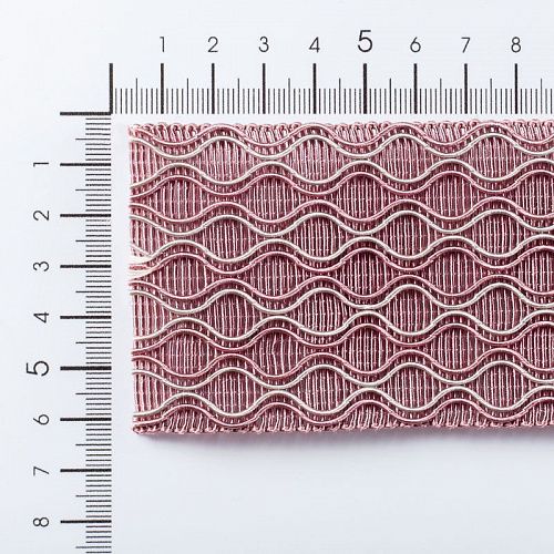 Бордюр жаккардовый 6 см 0000-357-104-009 розовый 