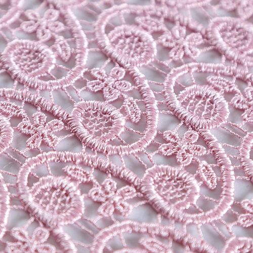 Гипюр-макраме 012-10418 розовый
