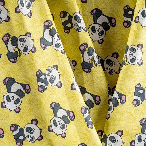 Бязь 007-00668 желтый принтованный