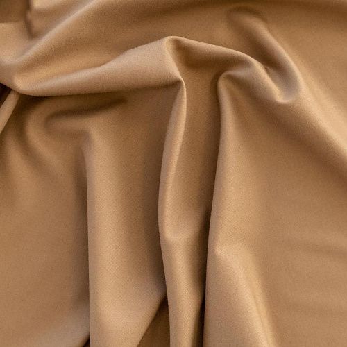 Ткань костюмная К33-418 бежево-желтый однотонный